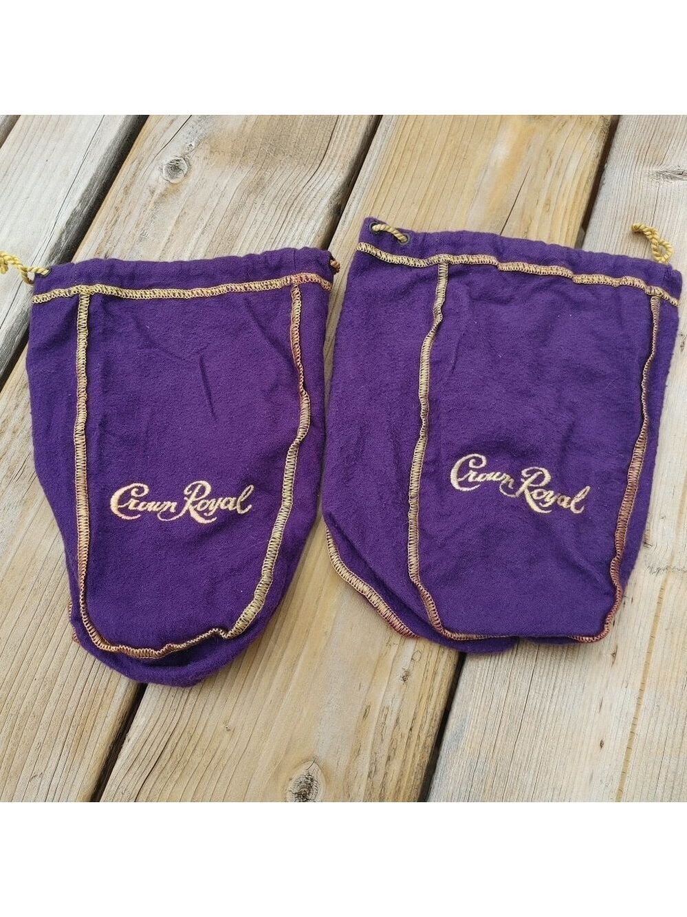 Pair of Crown Royal Royal Purple Bags